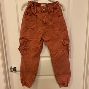 Free People - Denim cargo-style jogger pants